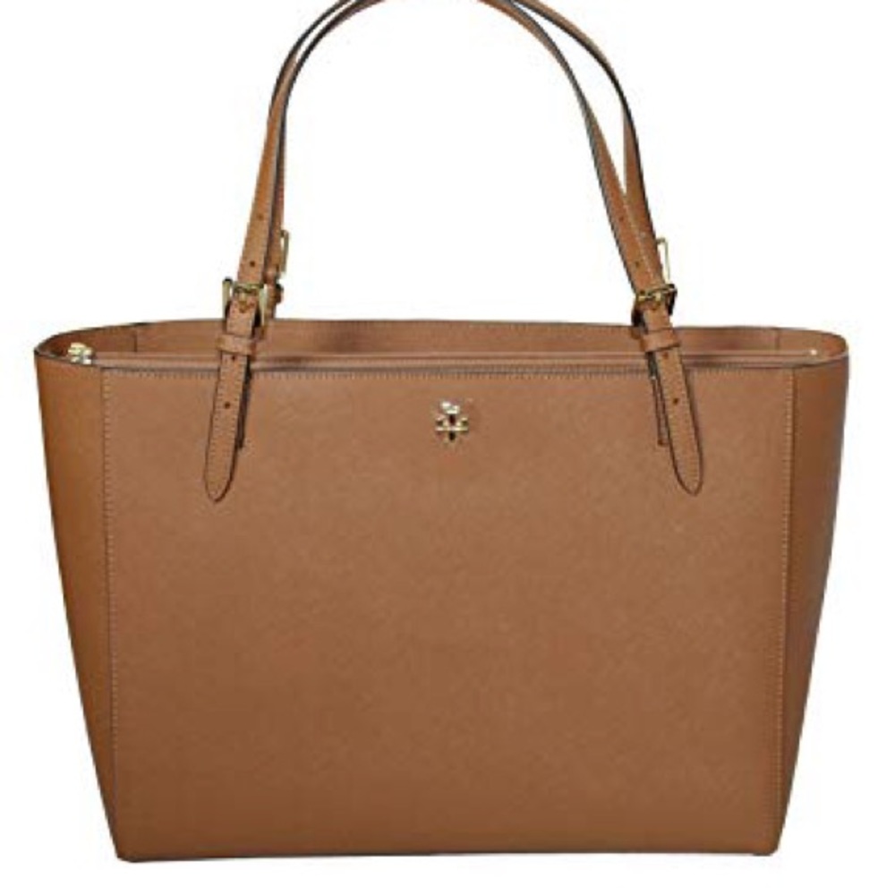 Tori Burch Brown Leather Tote